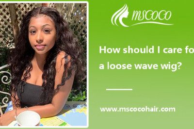 How should I care for a loose wave wig?