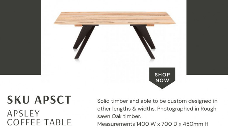 High-quality coffee Table Oak