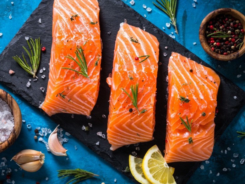 Perfectly Pan Seared King Salmon With A Lemon Ghee Sauce