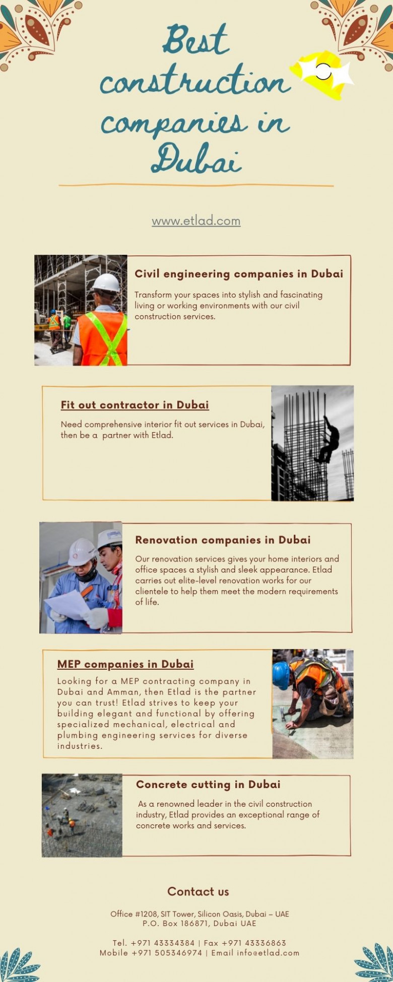 Best construction companies in Dubai | Etlad