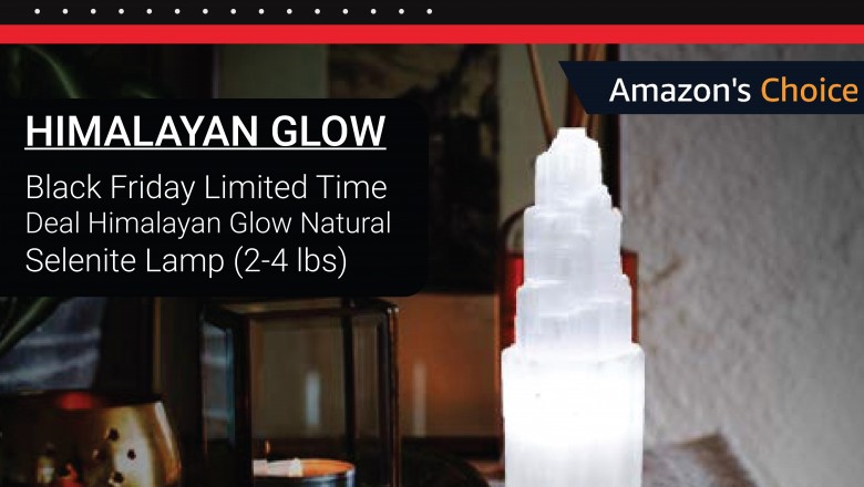 Black Friday Limited Time Deal Himalayan Glow Natural Selenite Lamp