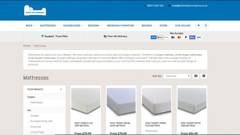 Comfort with a double memory foam mattress