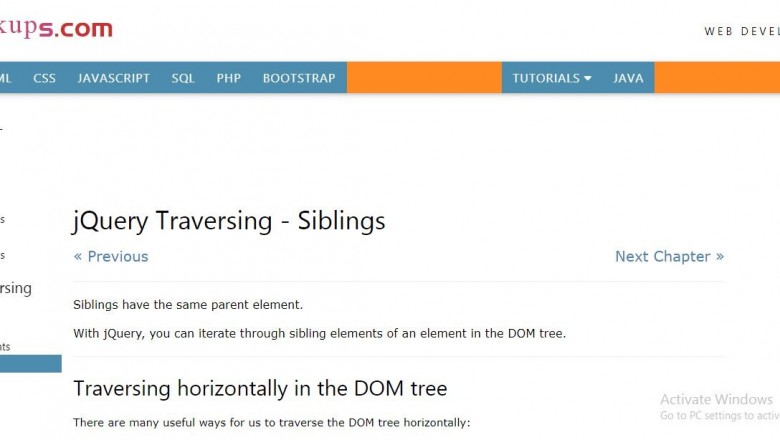 jQuery Traversing Siblings