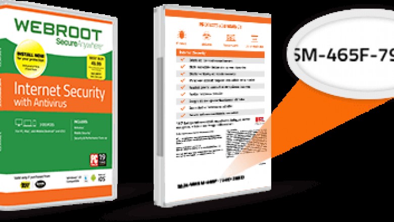Install webroot with key code