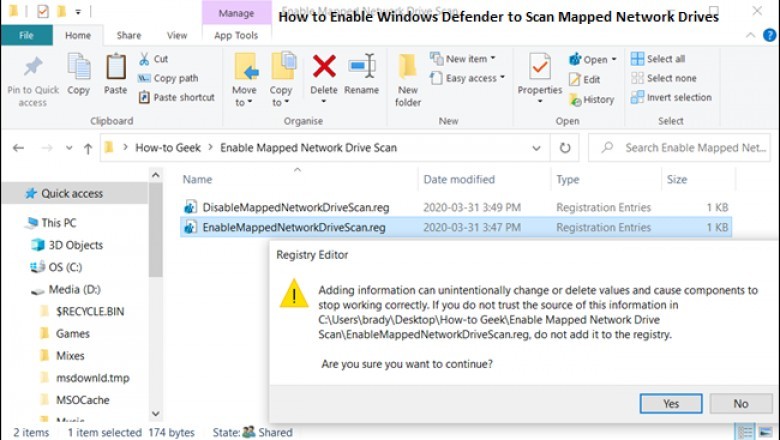 How to Enable Windows Defender to Scan Mapped Network Drives