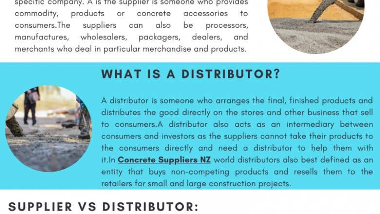 difference between concrete supplier and distributor