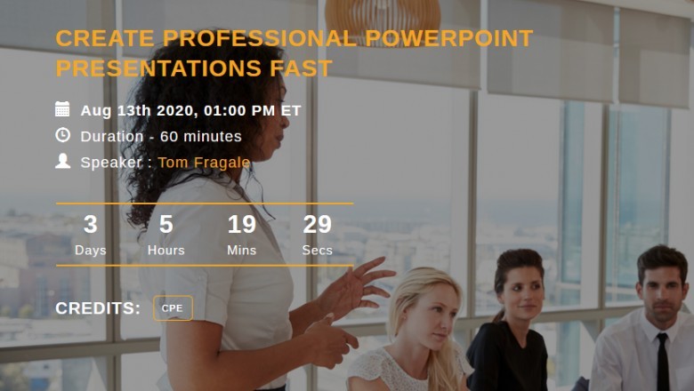 Webinar on How to Create Professional Powerpiont Presentation Fast