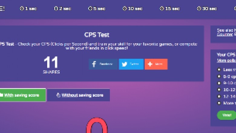 Click Speed Test