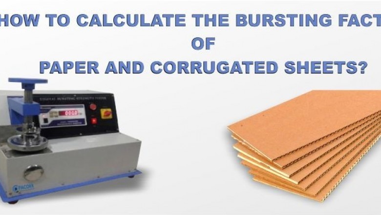 Bursting Factor of Paper and Corrugated Sheets