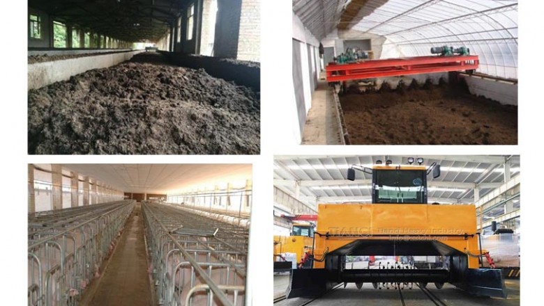Fermentation of animal manure by organic fertilizer machine
