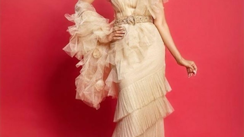Buy Designer Hand Embroidered Ruffle Saree And Frill Saree Online India