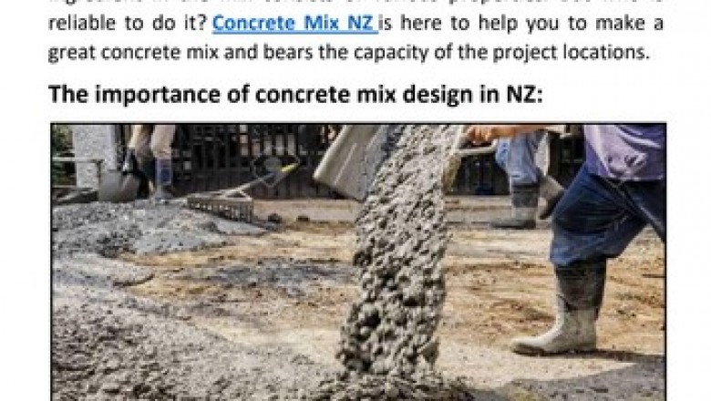 concrete mix design in new zealand