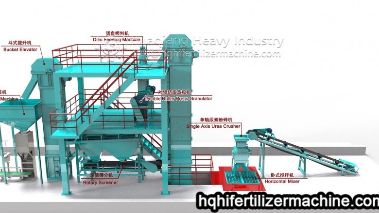 Non drying process of roller granulator