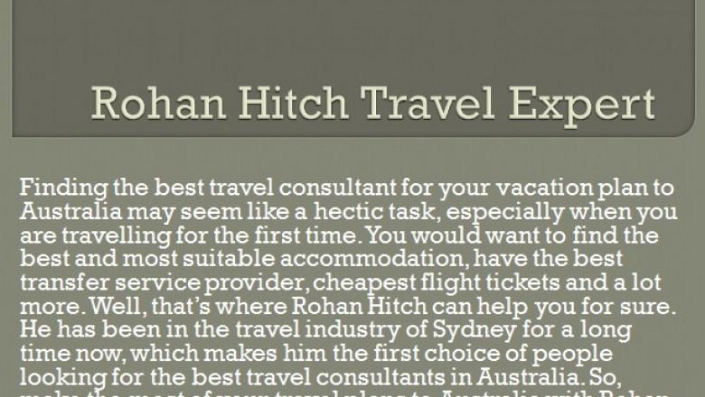 Rohan Hitch Travel Specialist