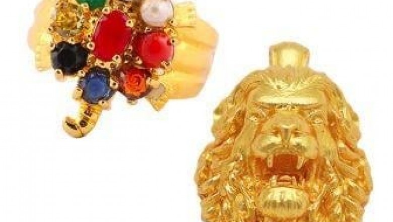 Buy 1 Navratan Kachua Ring & Get 1 Free Narshing locket/ Ser Locket/ Lion Locket