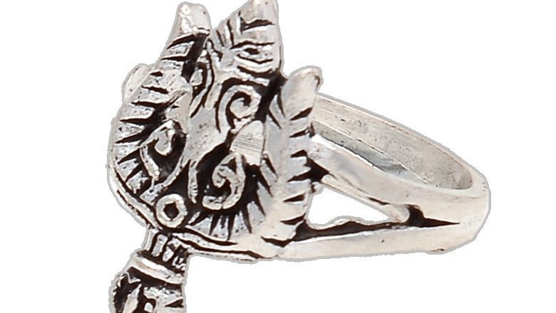 Buy Lord Shiv Trishul Silver Ring for Men & Women