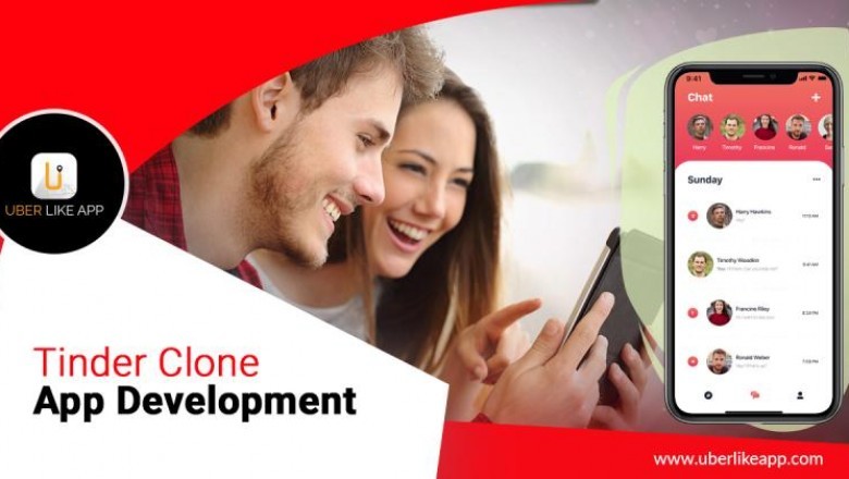 Tinder like app - features that incites an exciting usability.