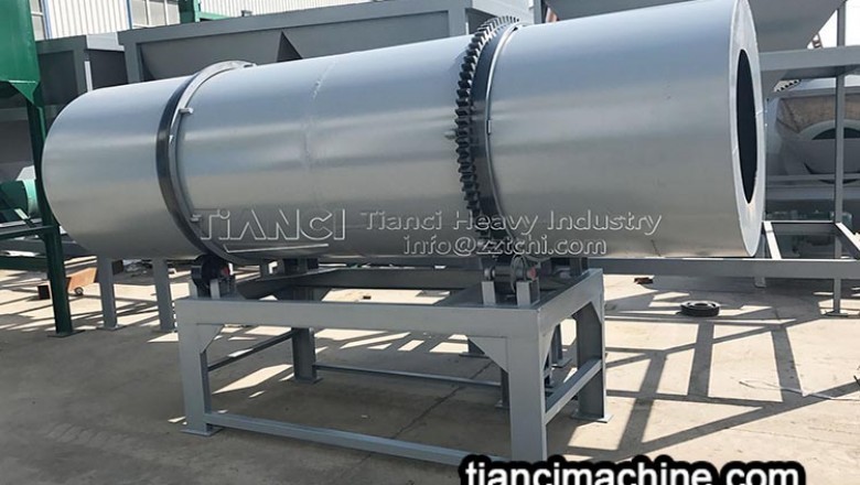 Processing technology of organic fertilizer by drum granulator