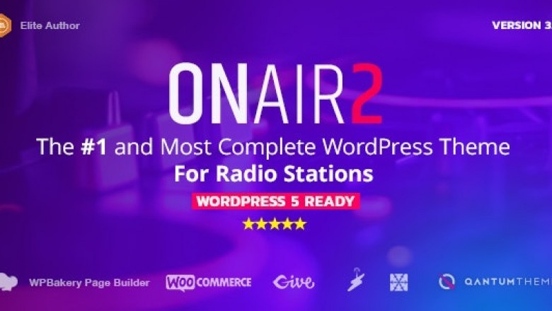 Onair2 WordPress Theme - Radio Station WordPress ThemeWith Non-Stop Music Player.