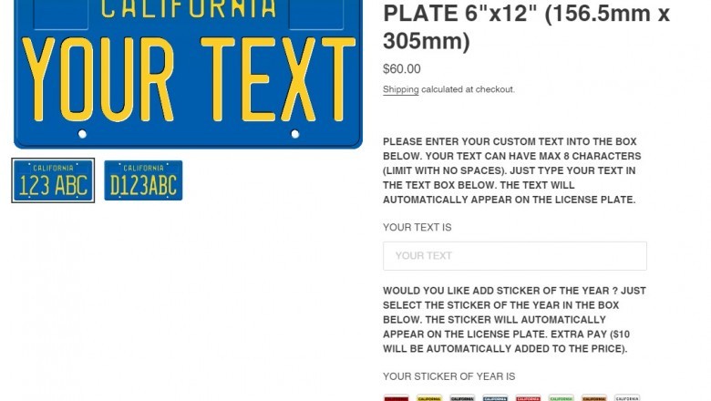 1980 california license plate