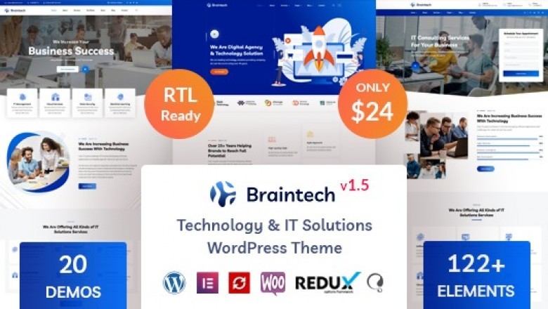 Braintech - Technology & IT Solutions WordPressTheme.