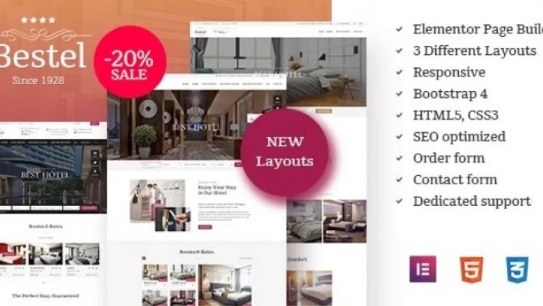 Bestel WordPress Theme - Hotel WordPress Theme.