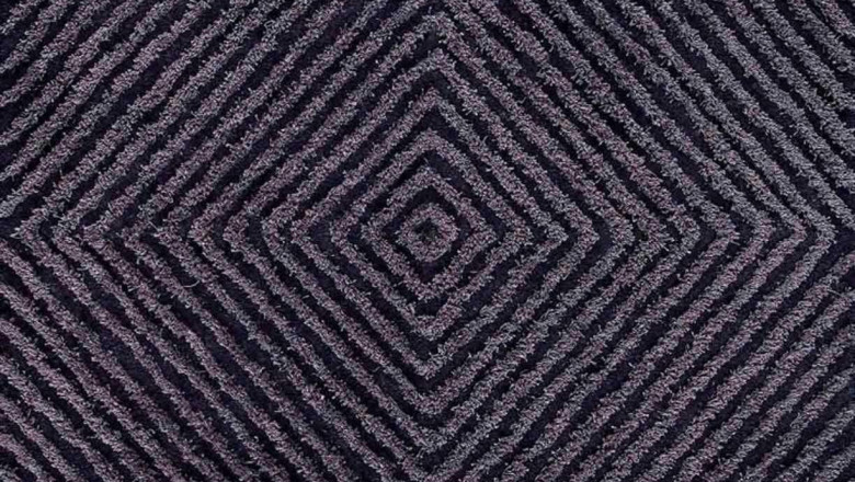 Geo Dimond Symmetrical Lines Buffalo Blue Area Rug Carpet Sale