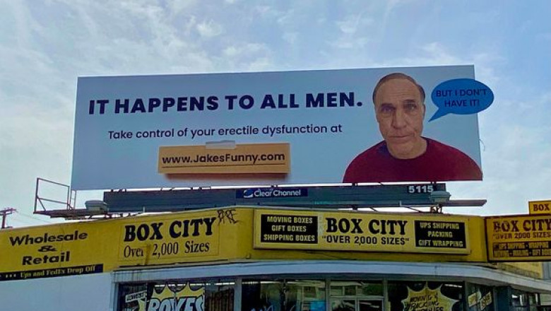 Famous TikToker Crowdfunds Massive Billboard Prank to Make his Father the Face of Erectile Dysfunction