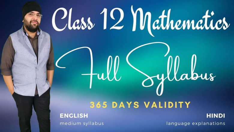 Full Syllabus for Class 12 Maths