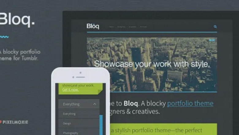 Bloq - A Blocky Portfolio Theme for Tumblr.