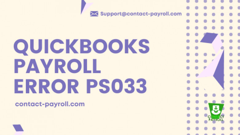What is QuickBooks Error PS033 and How You Can Fix it