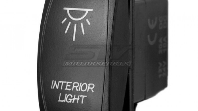 Laser rocker switch and rocker switch