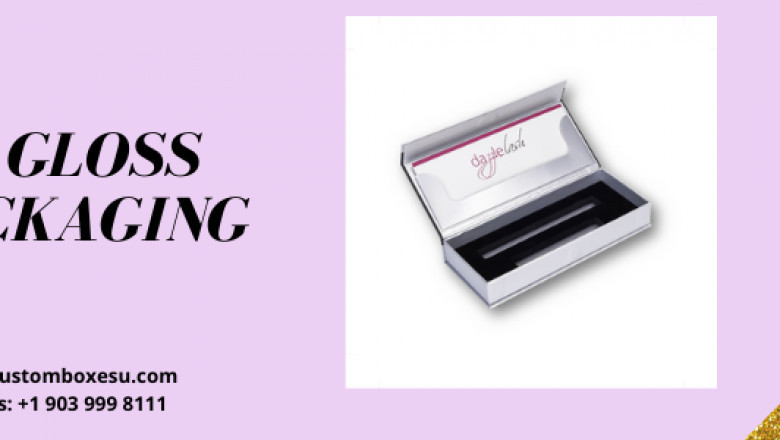 Customized lip gloss boxes Printed logo & Design in Texas, USA