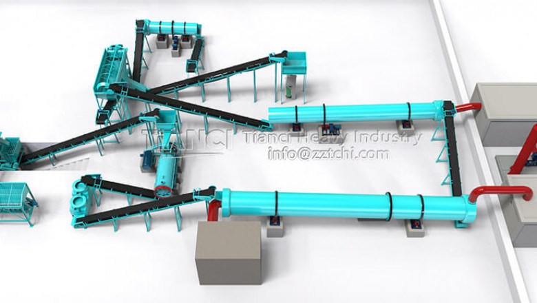Fermentation aging process of small scale chicken manure organic fertilizer production line
