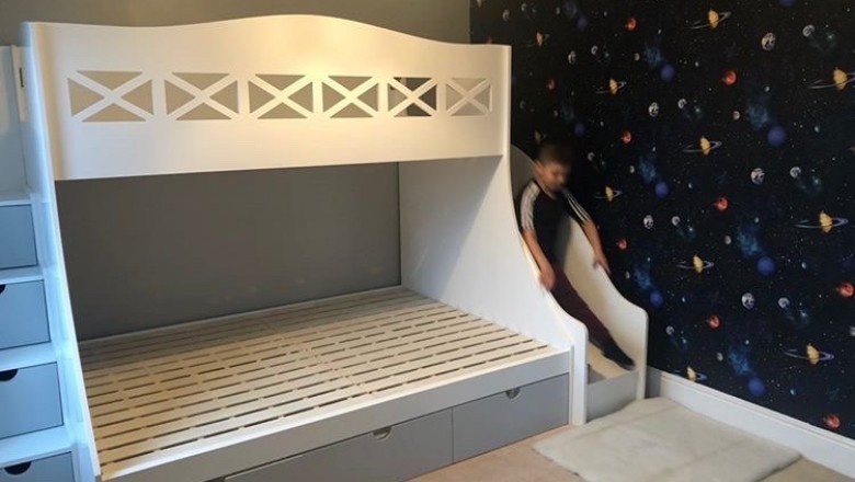 Three Bunk Bed With Sliding