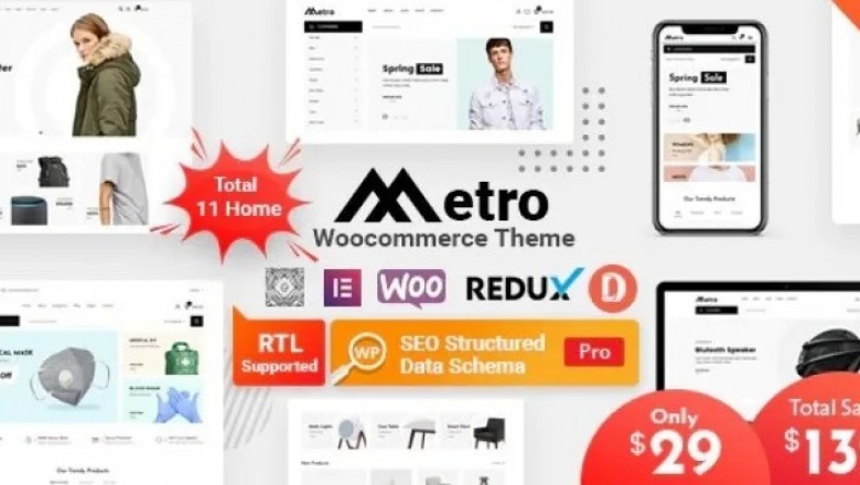 Metro WordPress Theme – Minimal WooCommerce WordPress Theme.