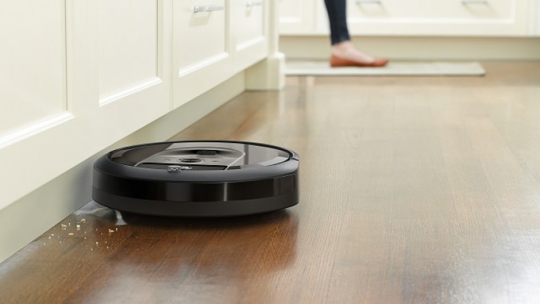 Residential Robotic Vacuum Cleaners Use Intelligent Sensors And Cameras Mounted On The Top For Cleaning The Top Corners