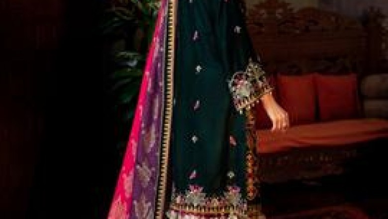 Chiffon Collection for Girls Embroidered Suits Buy Online | Mohagni