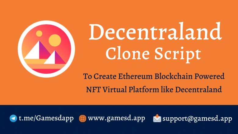 Create NFT based Marketplace Like Decentraland on ETH Blockchain