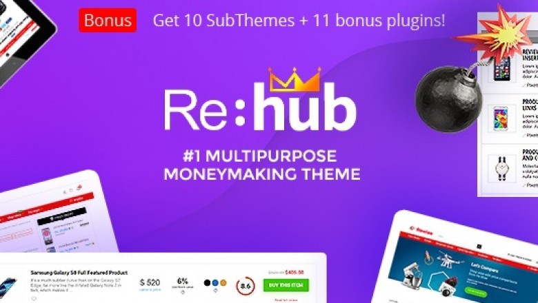 REHub - Price Comparison, Multi Vendor Marketplace for Wordpress, Affiliate Marketing, Review Theme