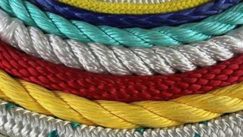 Synthetic rope is constructed by braiding different synthetic materials together to create a finished rope product