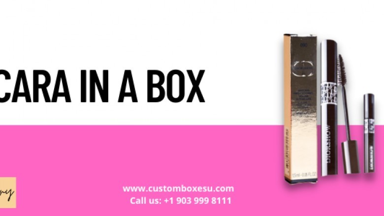 Mascara in a box at wholesale prices with logo in the USA