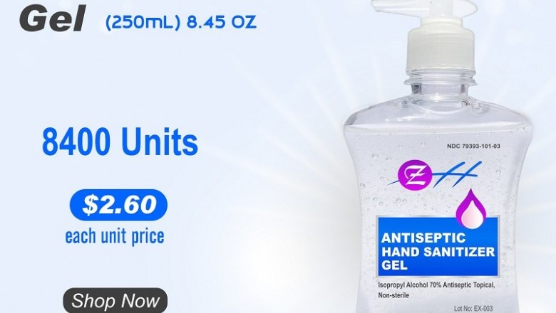 250 ml ZH Antiseptic Hand Sanitizer Gel