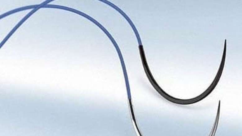 Double looping is similar to the closed-loop, except that two Surgical Sutures are located on each loop head above the open wound surface