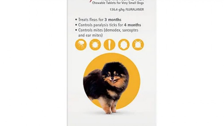 Buy Bravecto For Toy Dogs 2-4.5Kg (Yellow) Online | DiscountPetCare