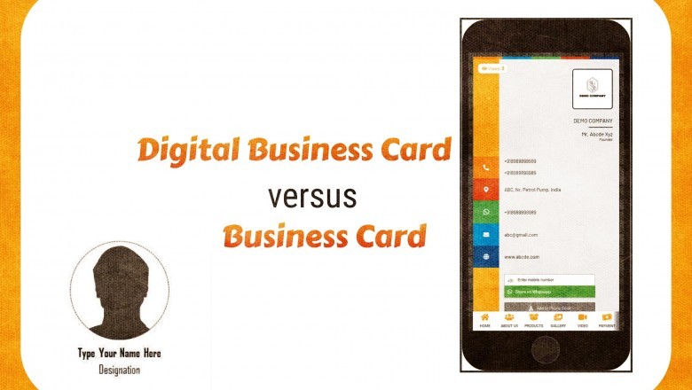 Digital Business Card versus Business Card