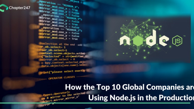 know which top companies are using Nodejs Development in production