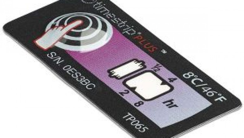 The time temperature indicator labels can be used to determine the internal or external temperature of the part being monitored