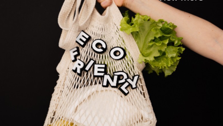 Grocery reusable net shopping bag cotton mesh bag for fruit vegetable