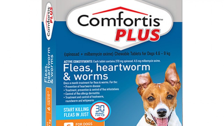 Comfortis Plus Orange For Small Dogs 4.6-9Kg 6 Pack | DiscountPetCare